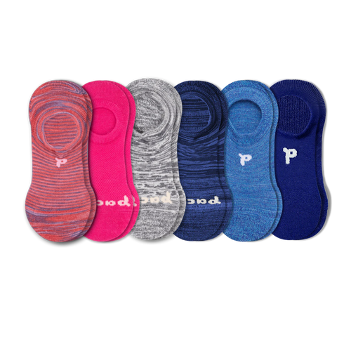 6 Pack - Women's No Show Socks