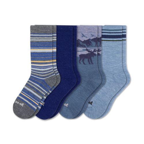 4 Pack - Men's Crew Pacas Socks