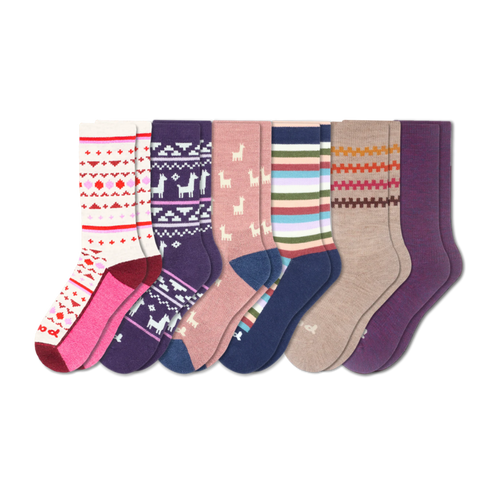 6 Pack - Women's Crew Pacas Socks