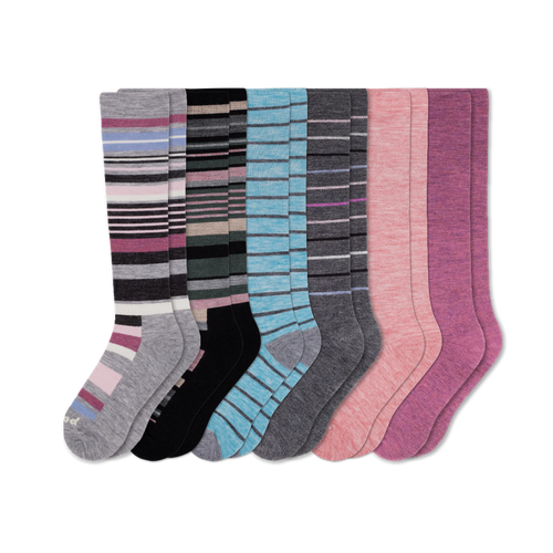 6 Pack - Women's Compression Socks