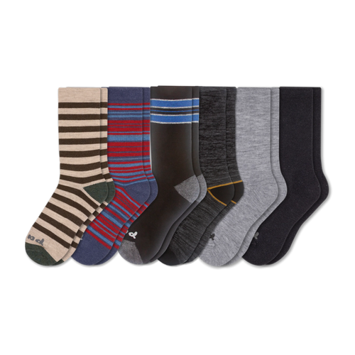 6 Pack - Men's Crew Pacas Socks
