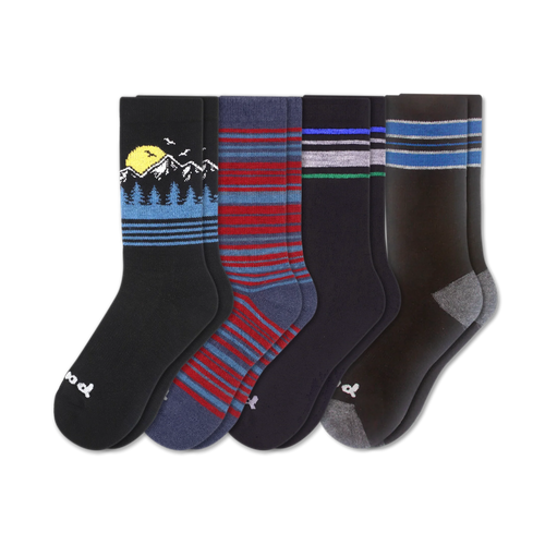 4 Pack - Men's Crew Pacas Socks