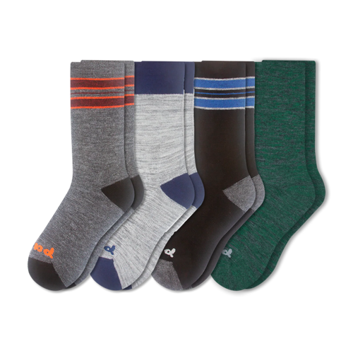 4 Pack - Men's Crew Pacas Socks