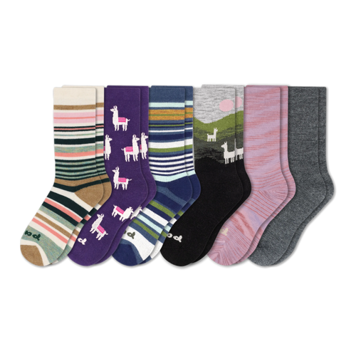 6 Pack - Women's Crew Pacas Socks