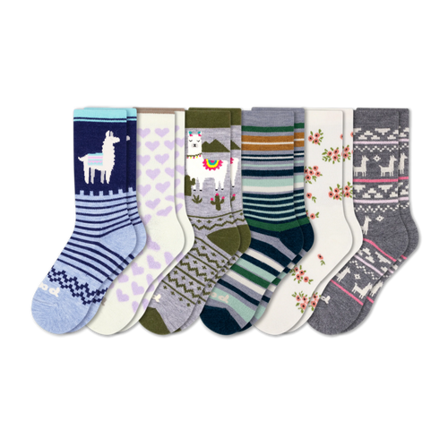 6 Pack - Women's Crew Pacas Socks