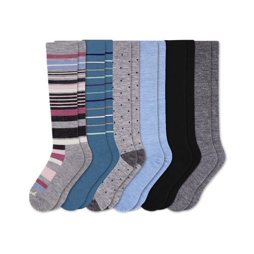 6 Pack - Women's Compression Socks