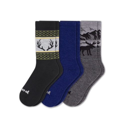 3 Pack - Men's Crew Pacas Socks