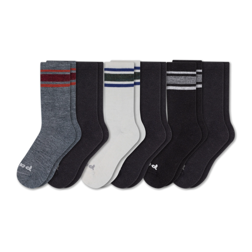 6 Pack - Men's Crew Pacas Socks