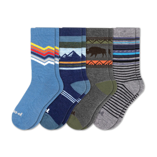 4 Pack - Men's Crew Pacas Socks
