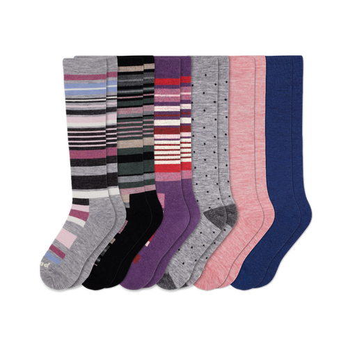 6 Pack - Women's Compression Socks