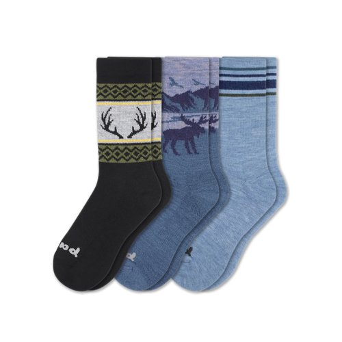 3 Pack - Men's Crew Pacas Socks