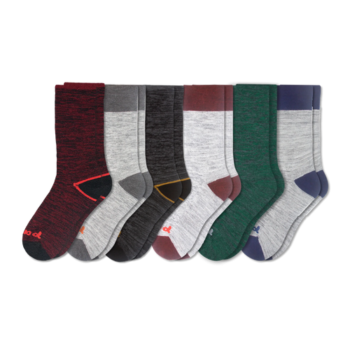 6 Pack - Men's Crew Pacas Socks
