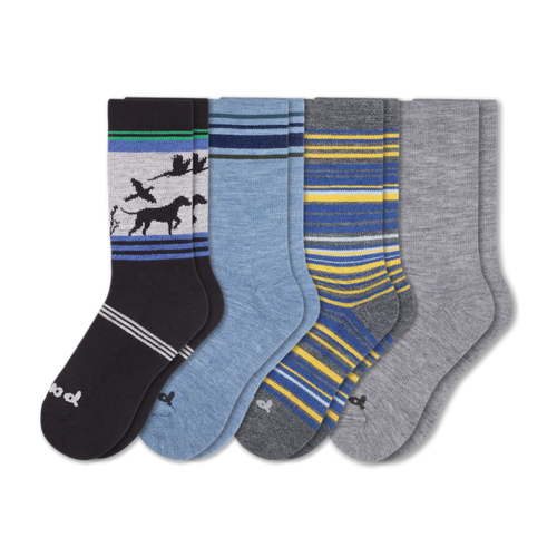 4 Pack - Men's Crew Pacas Socks