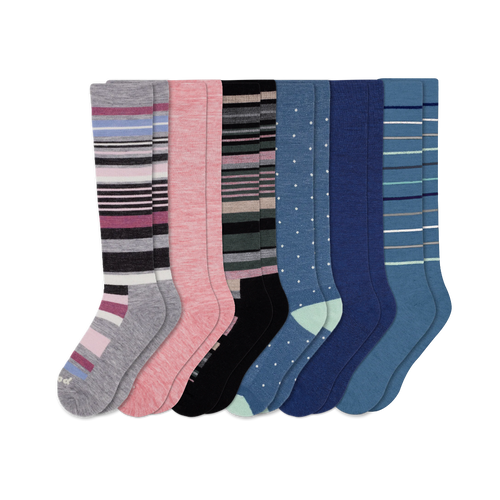 6 Pack - Women's Compression Socks