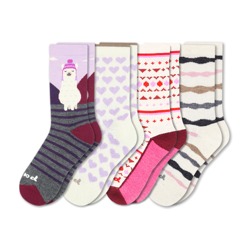 4 Pack - Women's Crew Pacas Socks