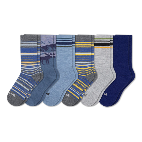 6 Pack - Men's Crew Pacas Socks