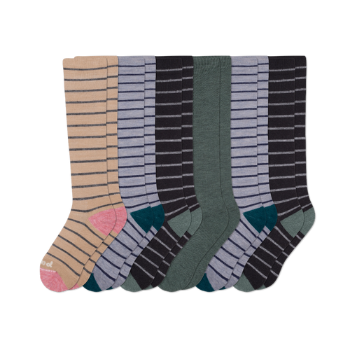 6 Pack - Women's Compression Socks