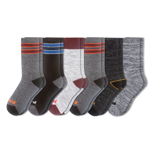 6 Pack - Men's Crew Pacas Socks