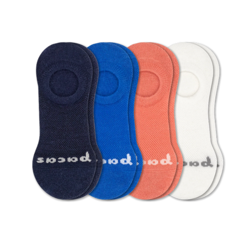 4 Pack - Women's No Show Socks