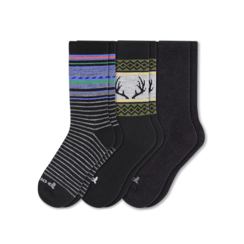 3 Pack - Men's Crew Pacas Socks