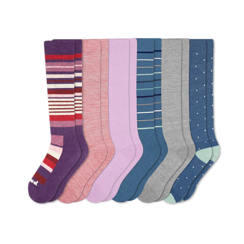 6 Pack - Women's Compression Socks