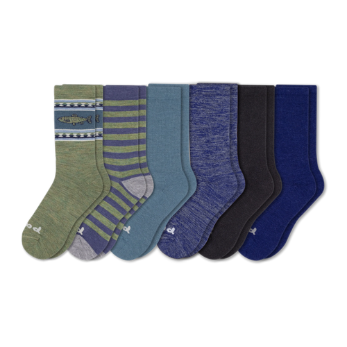 6 Pack - Men's Crew Pacas Socks
