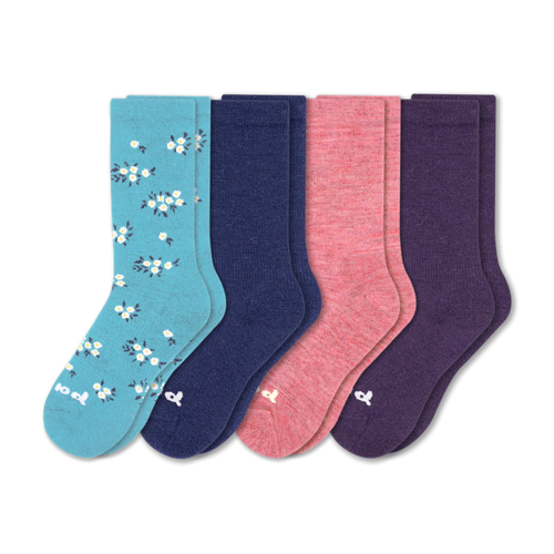 4 Pack - Women's Crew Pacas Socks