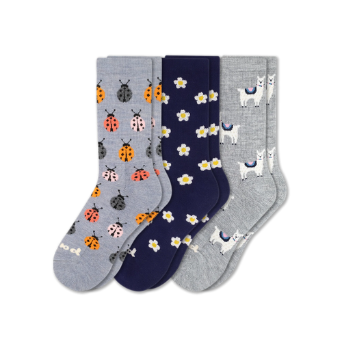 3 Pack - Women's Crew Pacas Socks