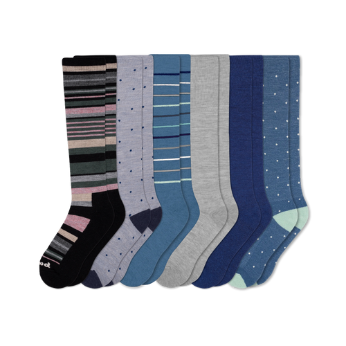 6 Pack - Women's Compression Socks