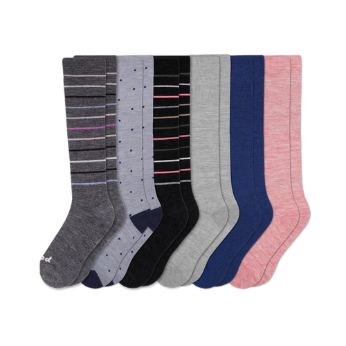 6 Pack - Women's Compression Socks