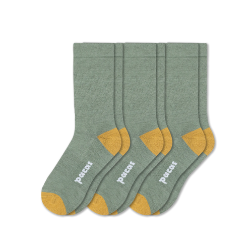 3 Pack - Men's Light-Weight Crew Pacas Socks