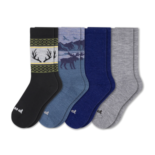 4 Pack - Men's Crew Pacas Socks