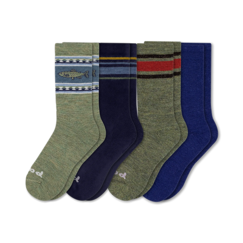 4 Pack - Men's Crew Pacas Socks