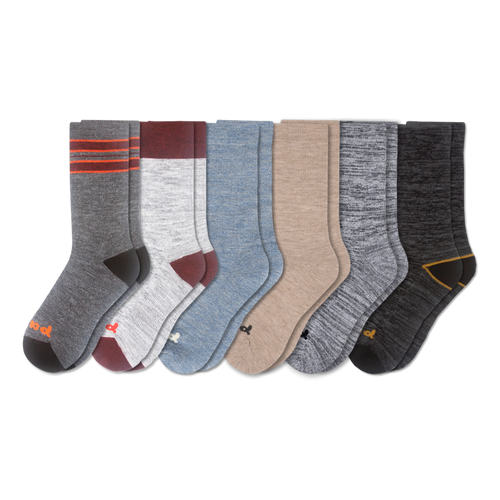 6 Pack - Men's Crew Pacas Socks