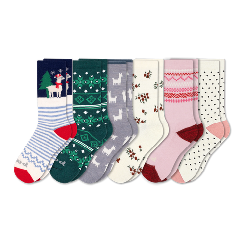 6 Pack - Women's Crew Pacas Socks
