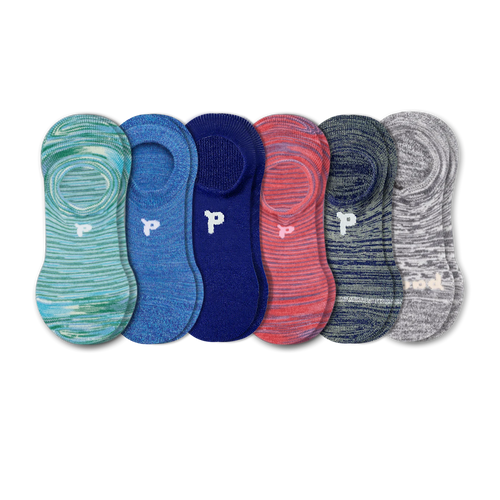 6 Pack - Women's No Show Socks