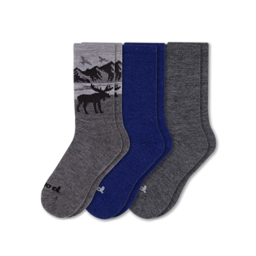 3 Pack - Men's Crew Pacas Socks
