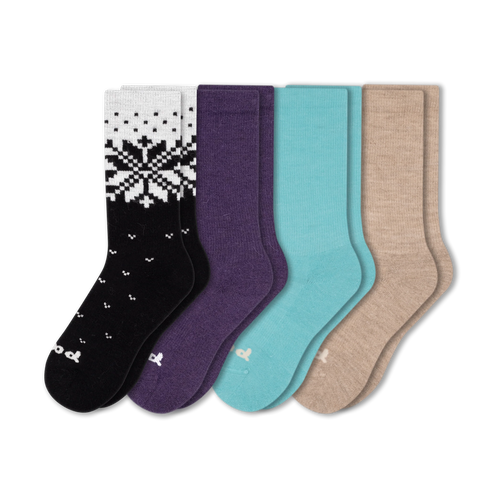 4 Pack - Women's Crew Pacas Socks