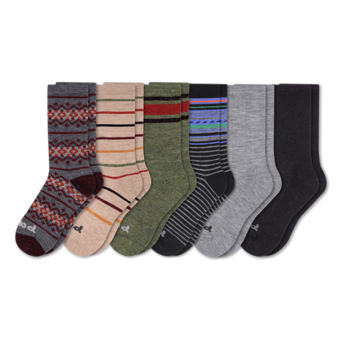 6 Pack - Men's Crew Pacas Socks