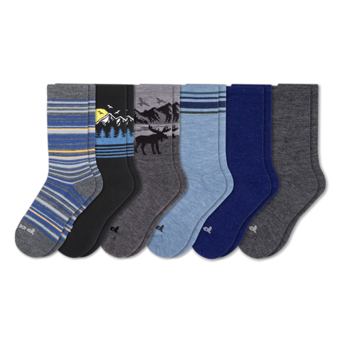 6 Pack - Men's Crew Pacas Socks