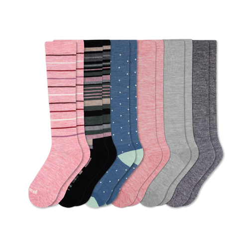 6 Pack - Women's Compression Socks