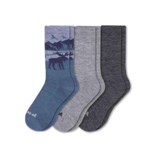 3 Pack - Men's Crew Pacas Socks