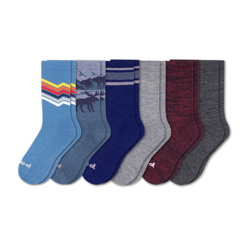 6 Pack - Men's Crew Pacas Socks