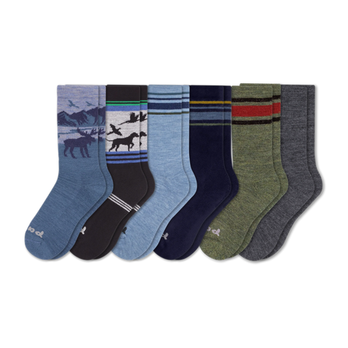 6 Pack - Men's Crew Pacas Socks