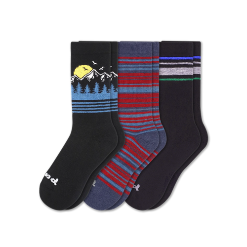 3 Pack - Men's Crew Pacas Socks