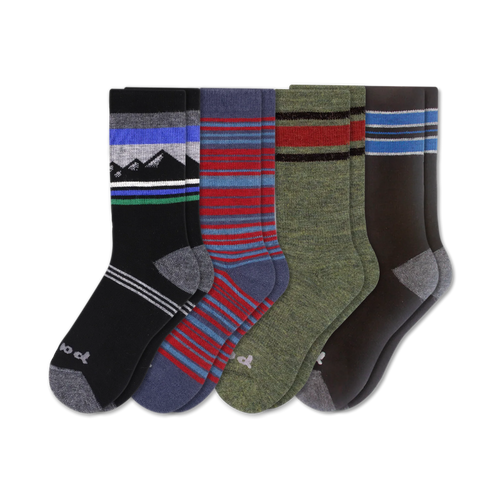 4 Pack - Men's Crew Pacas Socks