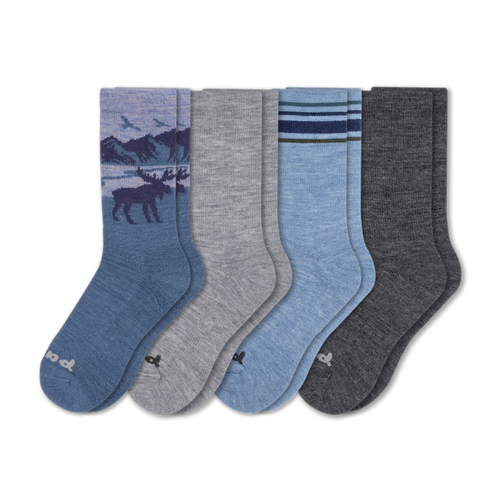 4 Pack - Men's Crew Pacas Socks