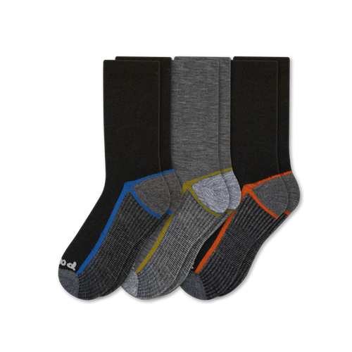 3 Pack - Men's Light-Weight Crew Pacas Socks