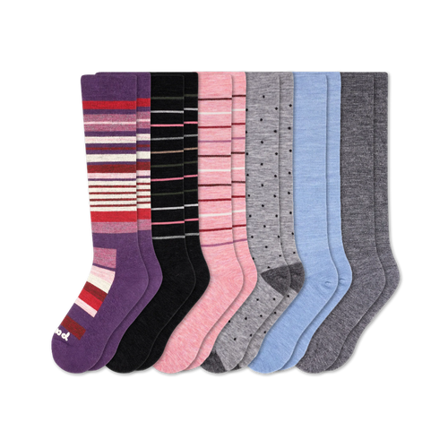 6 Pack - Women's Compression Socks
