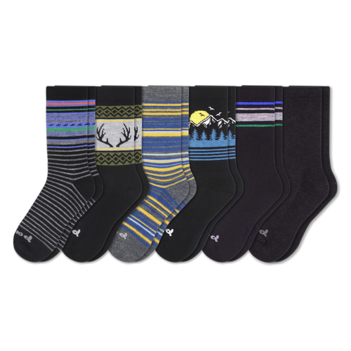 6 Pack - Men's Crew Pacas Socks